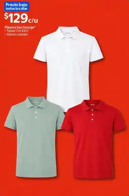 Walmart George Playera lisa oferta