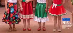 Walmart Variedad de playeras o faldas para disfraz infantil oferta
