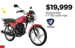Chedraui Italika Motocicleta FT 150 color rojo oferta