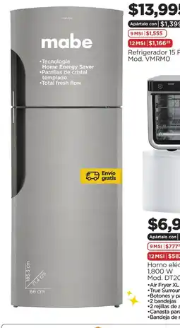 Chedraui Mabe refrigerador oferta