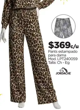 Chedraui Jordache Pants estampado para dama oferta