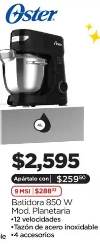 Chedraui Oster batidora 850 w oferta