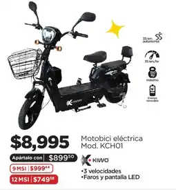 Chedraui kiwo motobici eléctrica mod. kch01 oferta