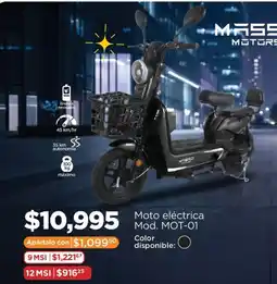 Chedraui Mass Motors Moto eléctrica Mod. MOT-01 oferta
