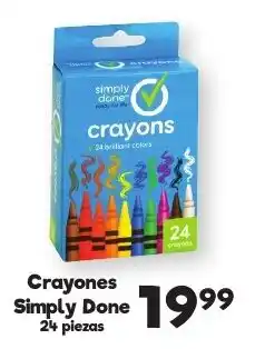 S-Mart Simply Done crayons oferta