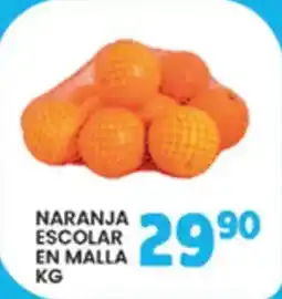 Alsuper naranja escolar en malla oferta