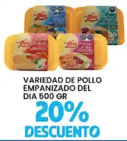 Alsuper Día variedad de pollo empanizado oferta