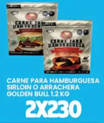 Alsuper golden bull carne para hamburguesa sirloin o arrachera oferta