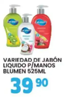 Alsuper Blumen variedad de jabón liquido p/manos oferta
