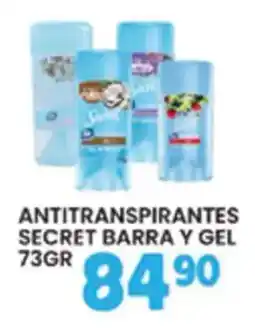 Alsuper secret antitranspirantes barra y gel oferta