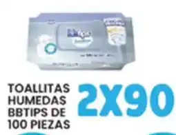 Alsuper bbtips toallitas humedas oferta