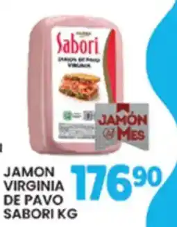 Alsuper Sabori jamon virginia de pavo oferta