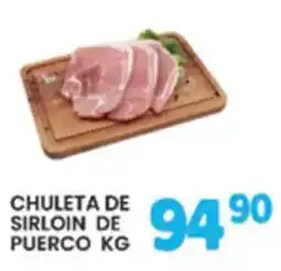 Alsuper Chuleta de sirloin de puerco oferta