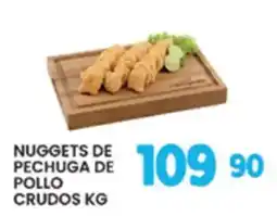 Alsuper nuggets de pechuga de pollo crudos kg oferta