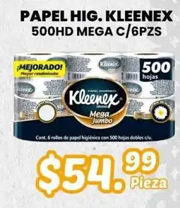 Guajardo Kleenex Papel Hig. 500hd Mega oferta