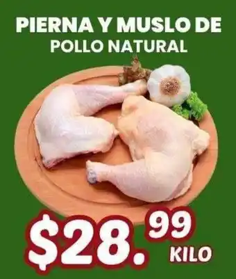 Guajardo Pierna y muslo de pollo natural oferta