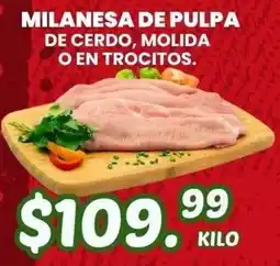 Guajardo milanesa de pulpa de cerdo oferta