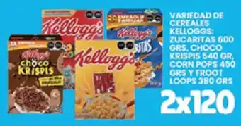 Alsuper Kellogg's variedad de cereales oferta