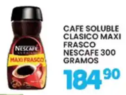 Alsuper nescafe cafe soluble clasico maxi frasco oferta