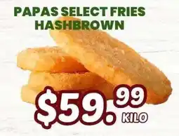 Guajardo Papas Select Fries Hashbrown oferta