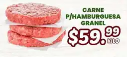 Guajardo carne p/hamburguesa granel oferta