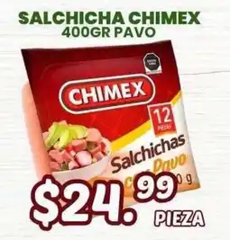 Guajardo Chimex Salchichas Pavo oferta