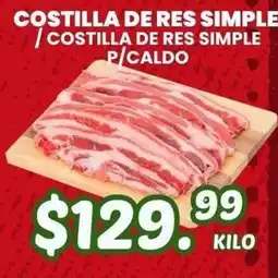Guajardo costilla de res simple oferta