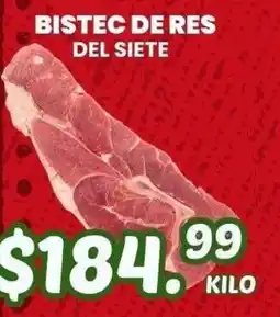Guajardo Bistec de res del siete oferta