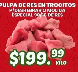 Guajardo pulpa de res en trocitos oferta