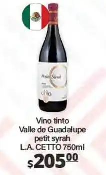 La Comer L.a. cetto - vino tinto petit syrah oferta
