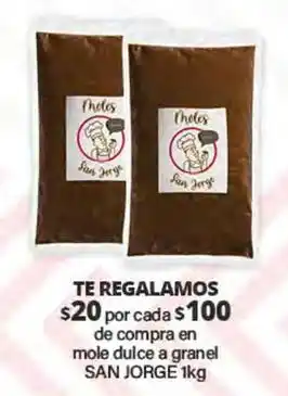 Mole dulce a granel
