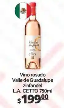 La Comer L.a. cetto - vino rosado zinfandel oferta