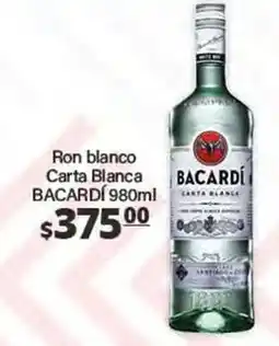 La Comer Bacardí - ron blanco carta blanca oferta