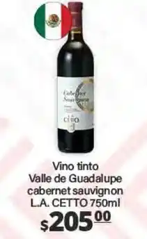 La Comer L.a. cetto - vino tinto cabernet sauvignon oferta