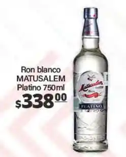 La Comer Matusalem - ron blanco platino oferta