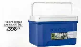 La Comer Hielera breeze azul igloo 9 qtr oferta