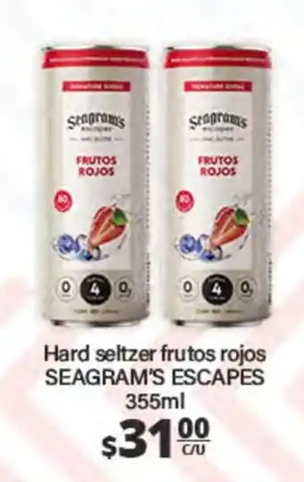 Seagram's escapes frutos rojos