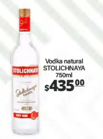Stolichnaya Vodka natural