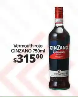 La Comer Cinzano Vermouth rojo oferta