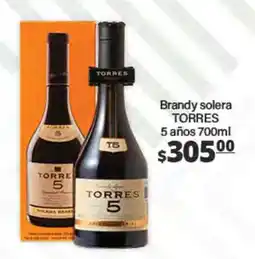 La Comer TORRES Brandy solera 5 años oferta