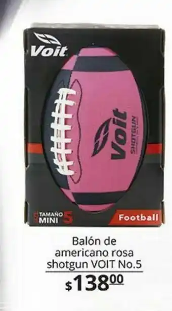 La Comer Balón de fútbol americano rosa shotgun voit no. 5 oferta