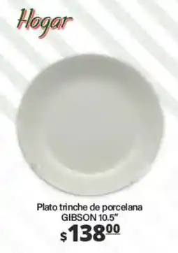 La Comer Gibson plato trinche de porcelana oferta