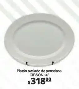 La Comer Gibson platón ovalado de porcelana oferta