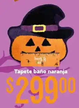 Soriana Híper Tapete baño naranja oferta