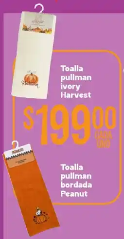 Soriana Híper Pullman toalla ivory harvest oferta