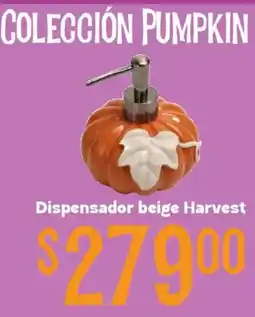 Soriana Híper Colección Pumpkin Dispensador beige Harvest oferta