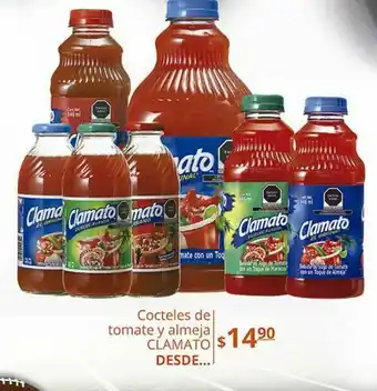 Cocteles de tomate y almeja clamato