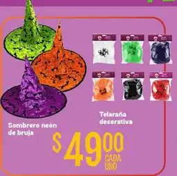 Soriana Híper Sombrero neón de bruja oferta