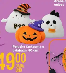 Soriana Híper Peluche fantasma o calabaza oferta