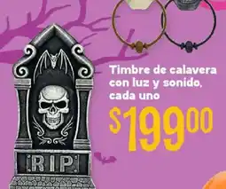 Soriana Híper Timbre de calavera oferta